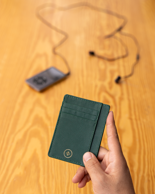 Saffiano Cardholder in Green